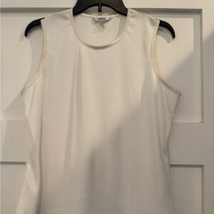 Women’s white sleeveless blouse. Alia size Large